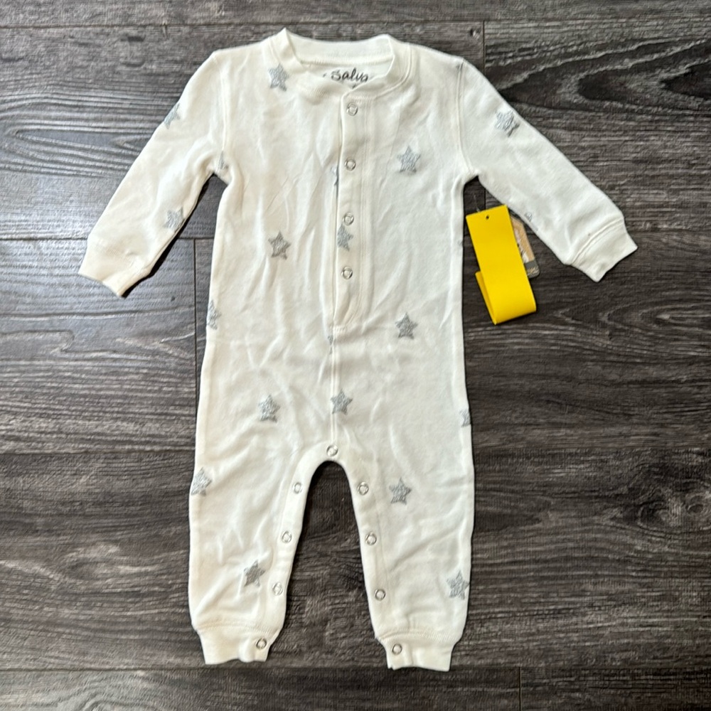 Silver star onsie